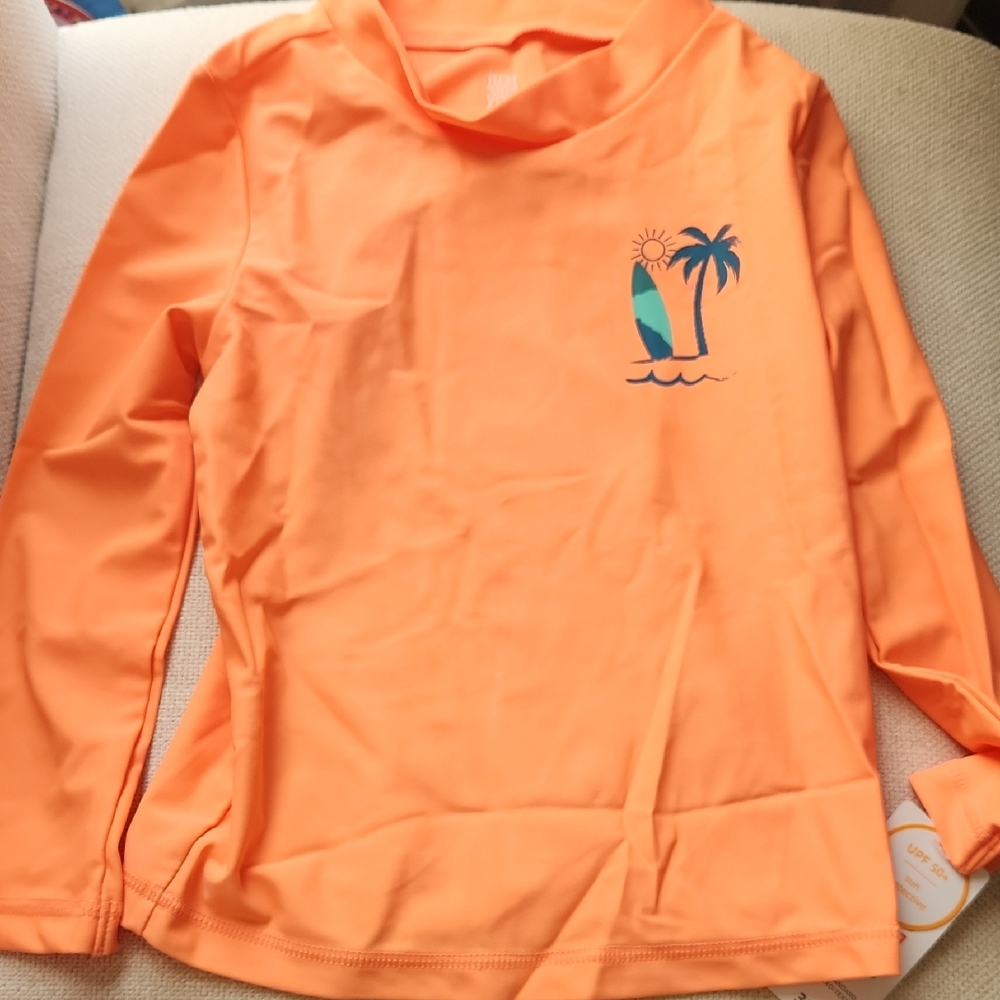 Carter's Toddler  Vibrant Orange Rash Guard Size 3T